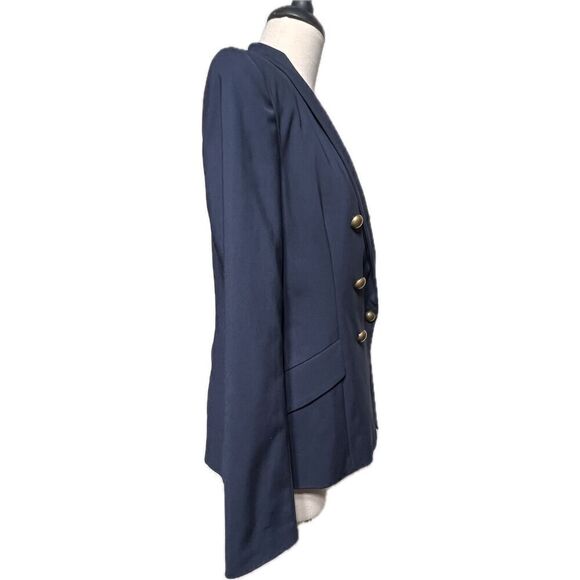 Mohito Collection Navy Double Breasted Fitted Blazer Suit Jacket  Size 40 Large - Picture 2 of 4